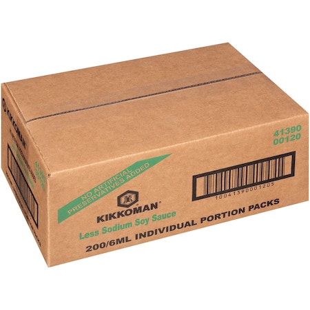 Kikkoman Kikkoman Less Sodium Preservative Free Soy Packets 6mL, PK200 00120